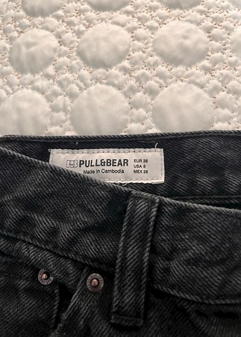 Gri Siyah Rahat Kesim Kadın Denim Pantolon - Görsel 2