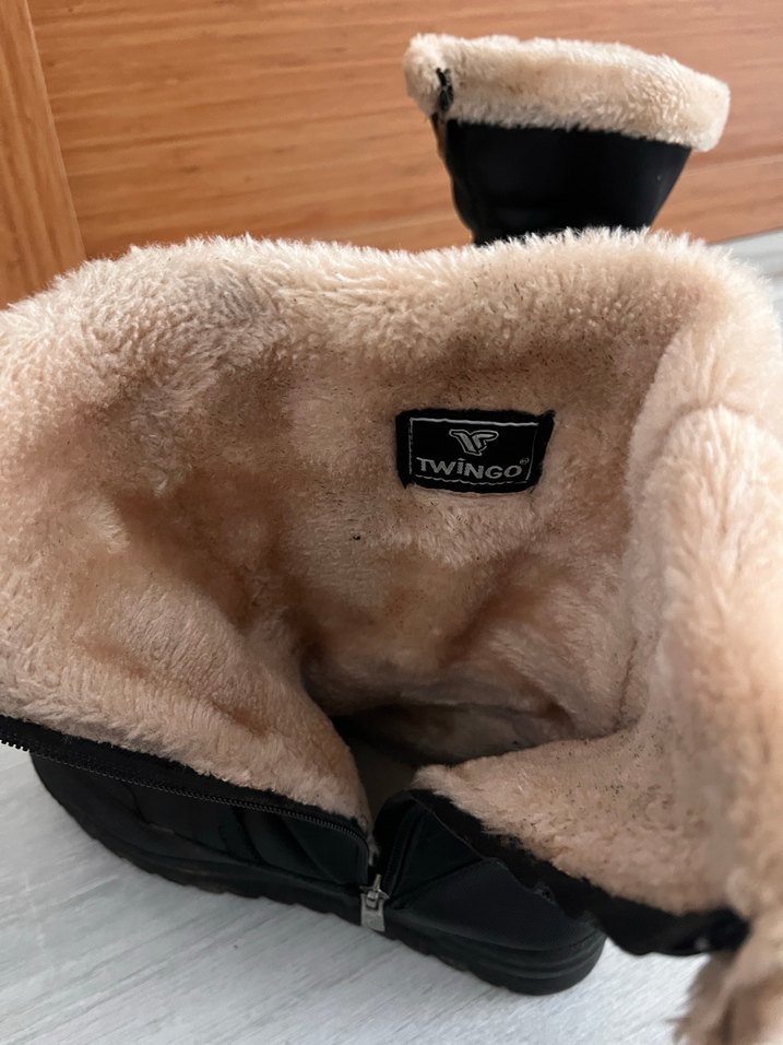 Kürklü Bej Dolgu Topuk Kar botu - Görsel 3