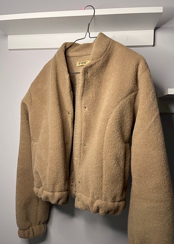 Bej Kadın bomber Ceket - Görsel 3