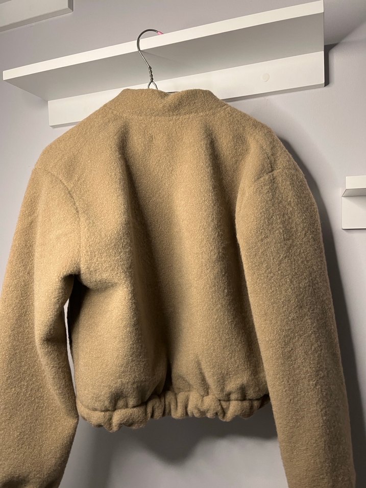 Bej Kadın bomber Ceket - Görsel 4