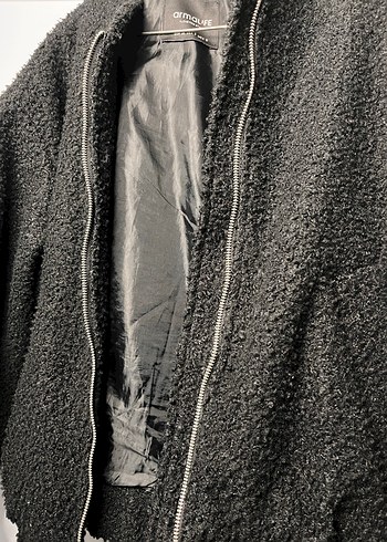 Bomber oversize duruşlu ceket - Görsel 4