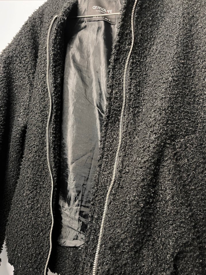 Bomber oversize duruşlu ceket - Görsel 4