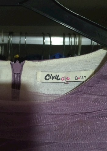 Pastel Mor Uzun Straplez Elbise - Görsel 3