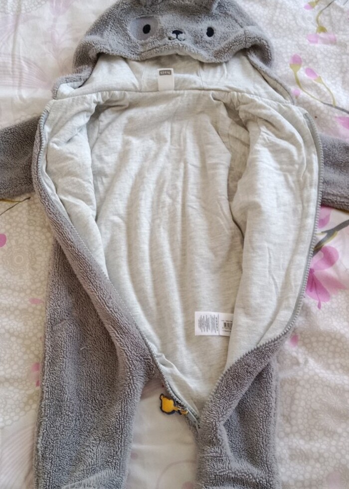 Dışı polar içi penye astarlı tulum - Görsel 2