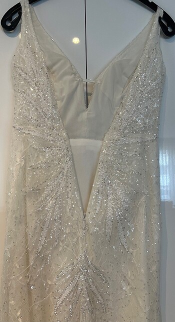 34 Beden beyaz Renk Oleg Cassini Gelinlik 34/36