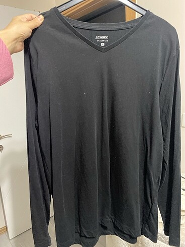 Düz siyah Erkek Swetshirt