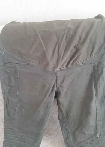 Diğer yesil Biker Tarzı Hamile Pantolonu
