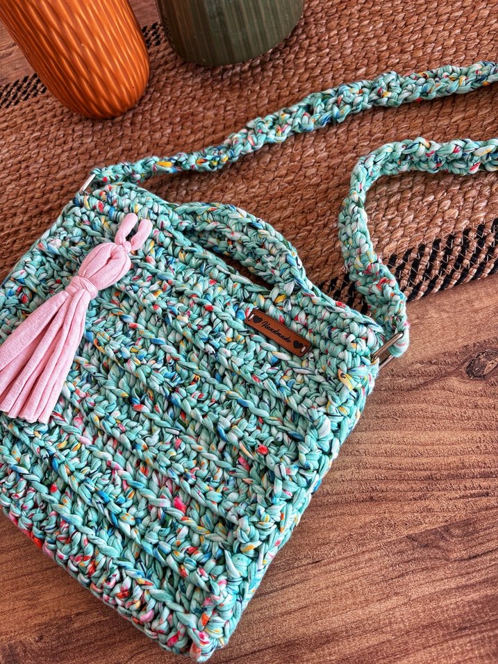 Turkuaz kadın kol Çantası - Görsel 2