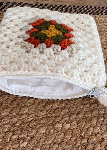 Nakışlı Örgü Bohem Kadın cüzdan - Görsel 2