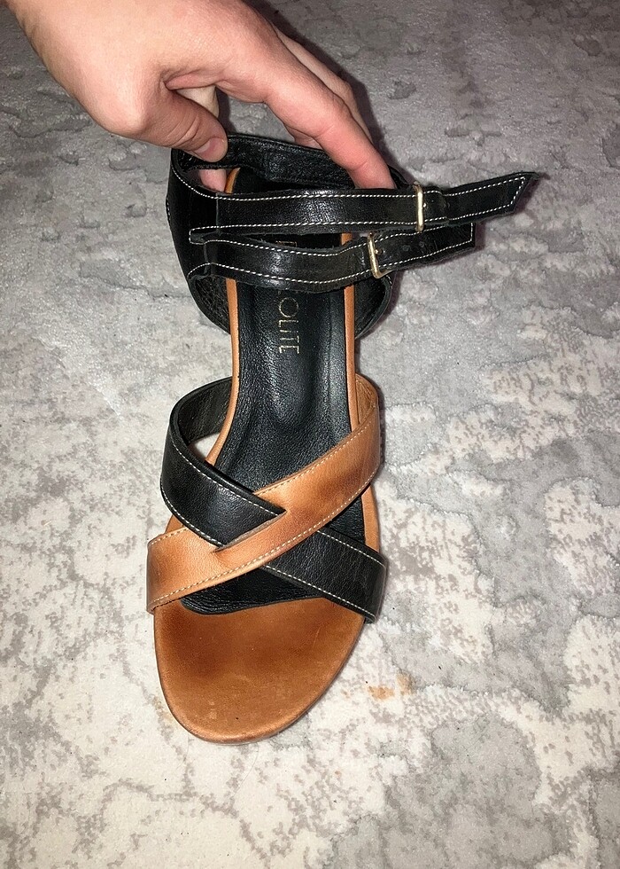 Dolgu topuk ayakkabı - Görsel 4