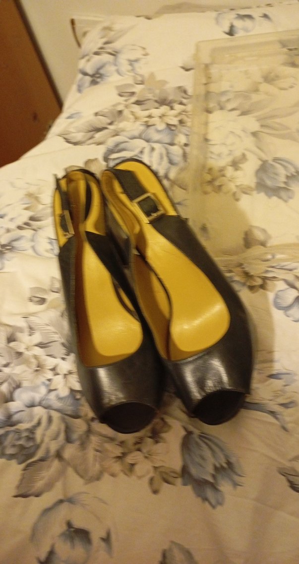 Kahverengi Yılan Desenli Platform Topuklu Kadın Ayakkabı - Görsel 3