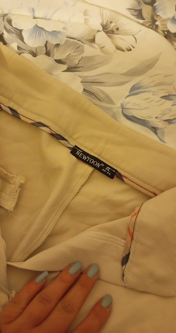 Bej Kadın Keten  Pantolon - Görsel 2