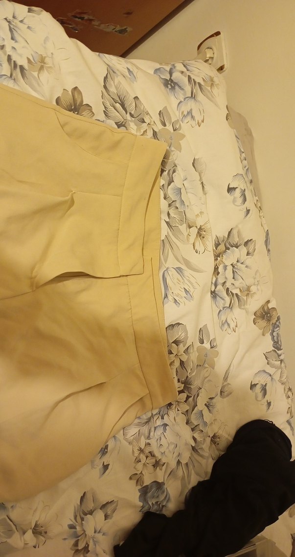 Bej Kadın Keten  Pantolon - Görsel 3