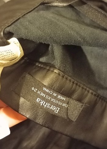 Parlak siyah suni Uzun deri Etek - Görsel 2