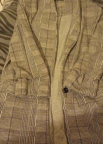 Busem® Kahverengi Düğmeli Kadın Blazer - Görsel 2