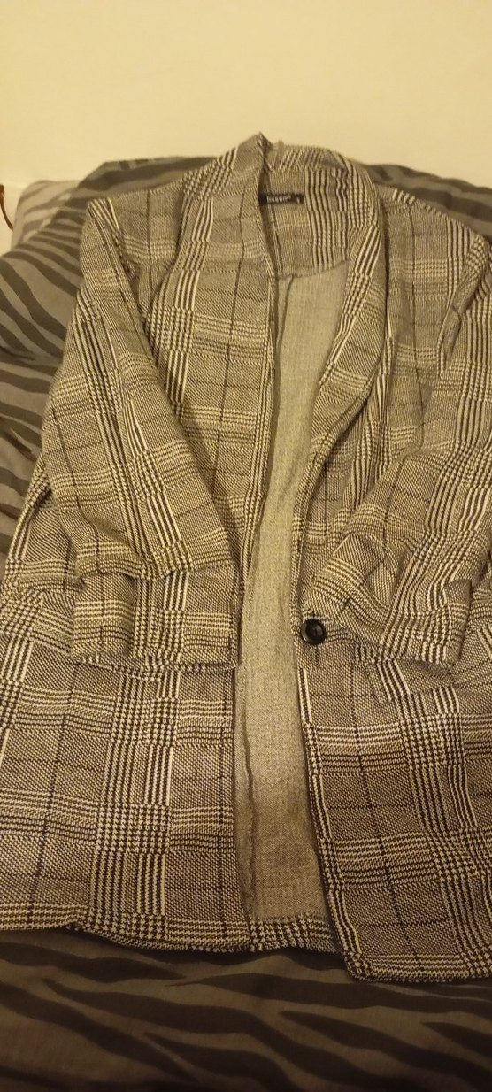 Busem® Kahverengi Düğmeli Kadın Blazer - Görsel 2