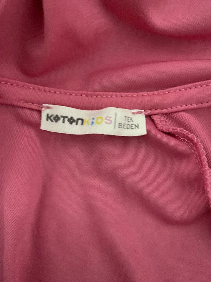 Pembe Kız Çocuk Dinazor Pelerini - Görsel 3