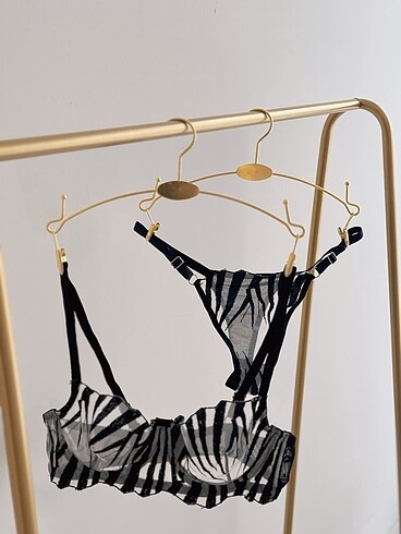 Zebra desen bralet takımı