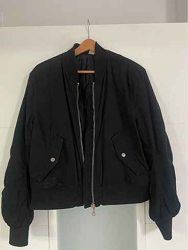 H&m siyah bomber ceket