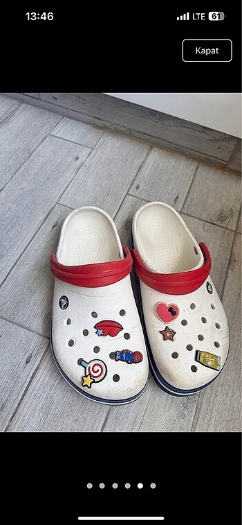 38 Beden beyaz Renk Beyaz crocs