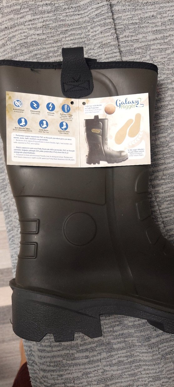 Polly Boot Pawer Rigger Çizme Celik burunlu 42 numara Haki renk - Görsel 2