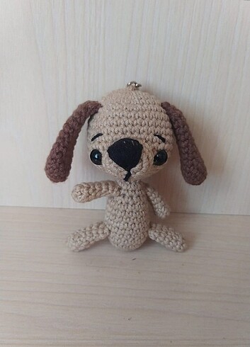 Amigurumi köpek anahtarlık 