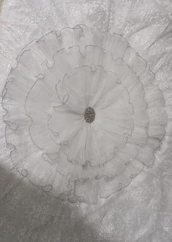 Beyaz Baskılı Yatak Örtüsü Seti Yasemin - Görsel 2