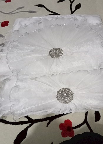 Beyaz Baskılı Yatak Örtüsü Seti Yasemin - Görsel 4