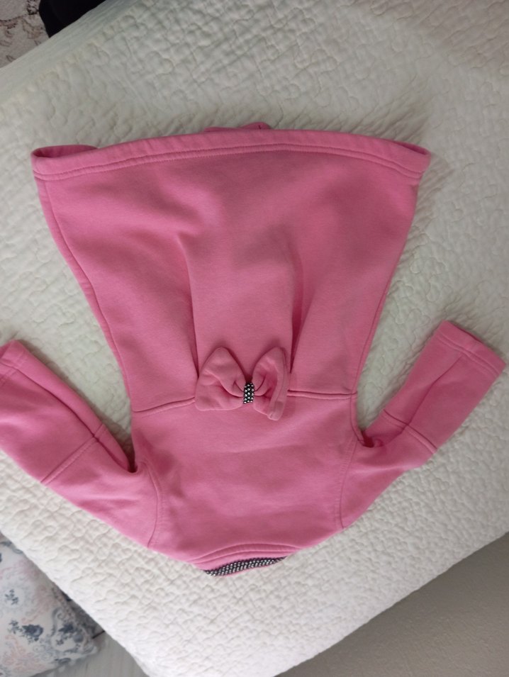 Düğmeli Pembe Klasik Kız Kabanı - Görsel 5