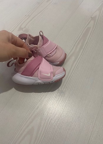 Kız Çocuk Pudra Pembe Cırtcırtlı Spor Ayakkabı - Görsel 3