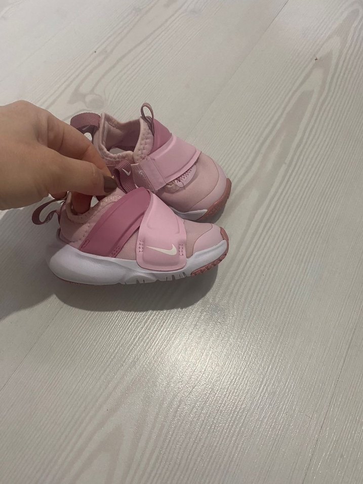 Kız Çocuk Pudra Pembe Cırtcırtlı Spor Ayakkabı - Görsel 3