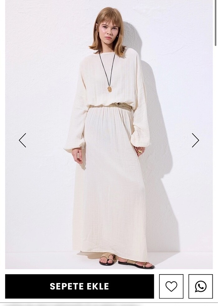 manuka pamuk elbise - Görsel 3