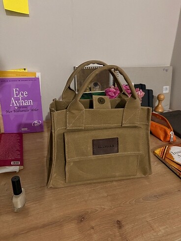 manuka kanvas çanta - Görsel 5