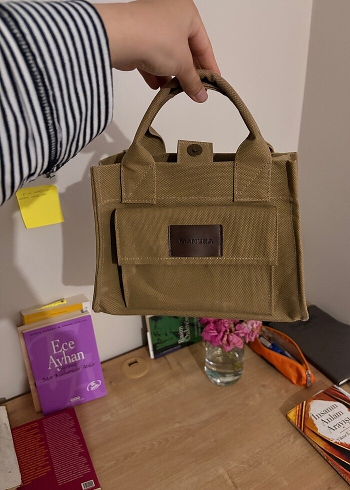 manuka kanvas çanta - Görsel 2