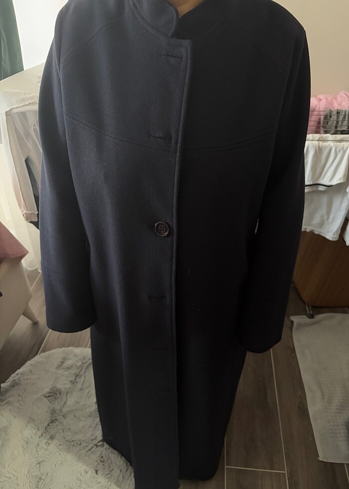 kadın geniş kaban - Görsel 5