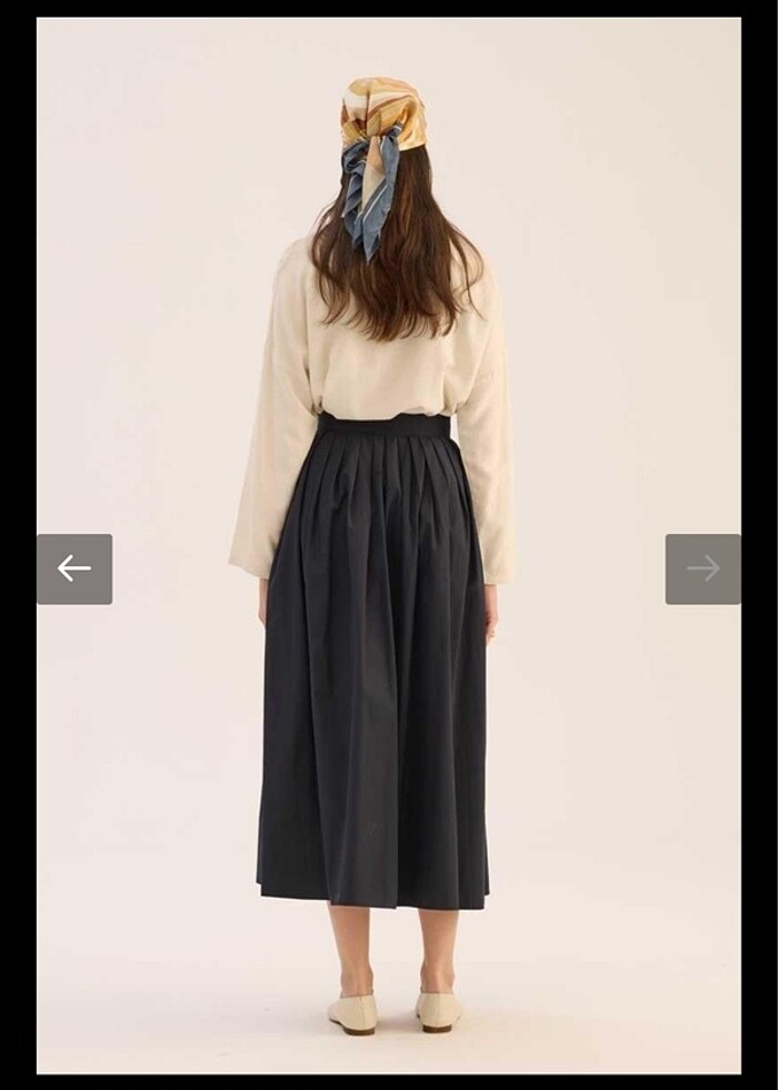 minikterzi pileli etek - Görsel 3