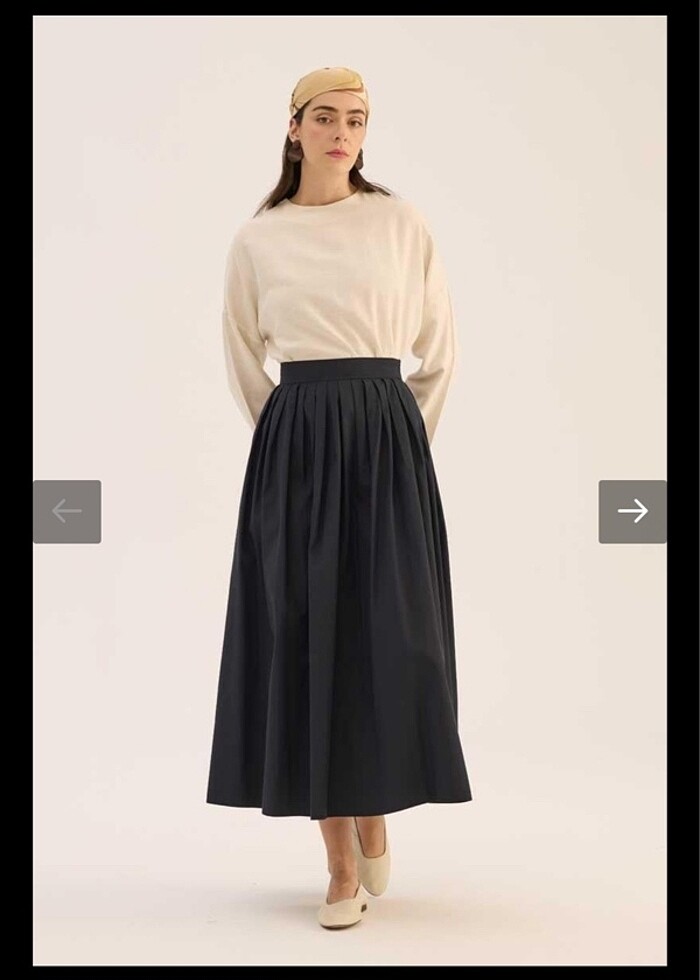 minikterzi pileli etek - Görsel 4