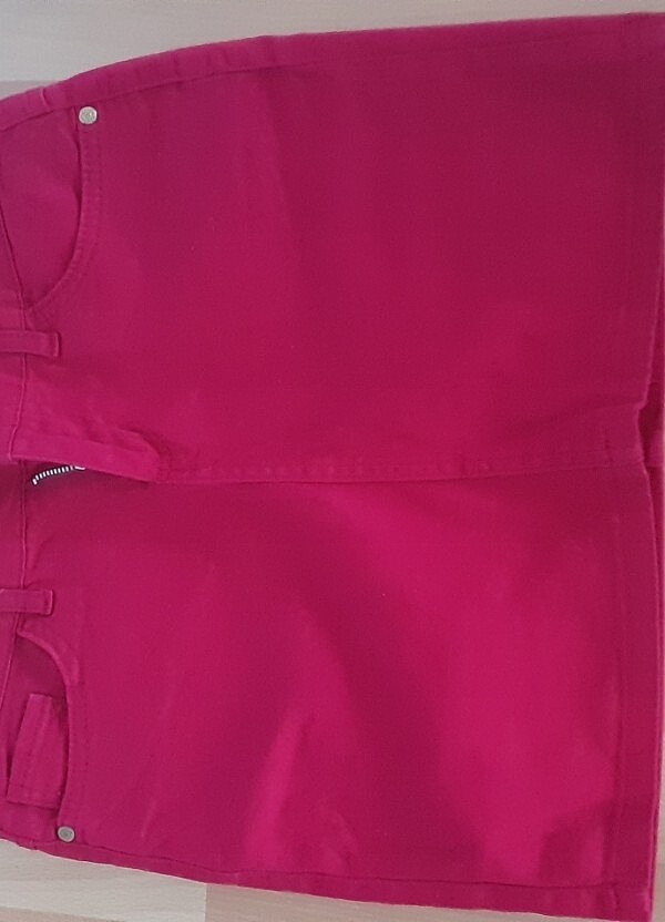 Yumuşak kot etek - Görsel 2