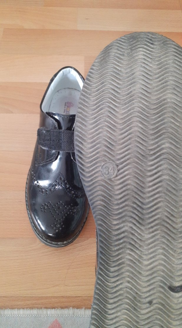 Erkek Çocuk Klasik Siyah Rugan Ayakkabı - Görsel 3