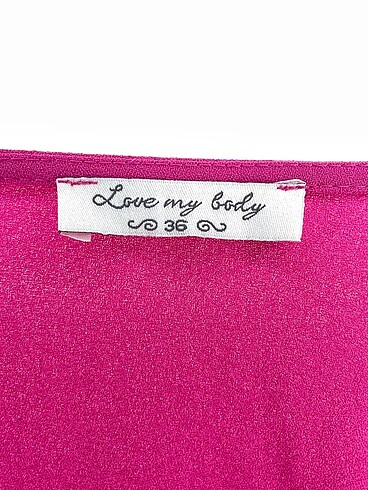 36 Beden pembe Renk Love My Body Kısa Elbise %70 İndirimli.