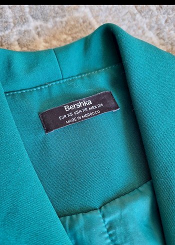 Bershka Düğmeli Turkuaz Kadın blazer elbise