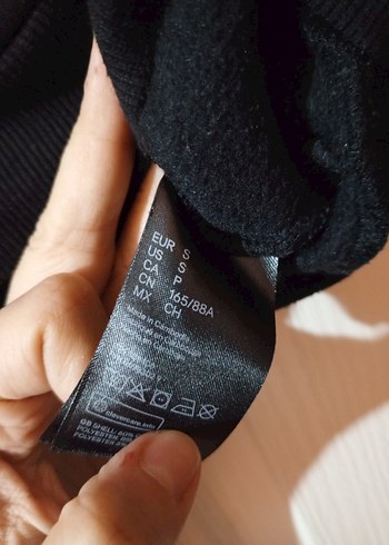 Sarı-Siyah Kapüşonlu Kadın Sweatshirt - Görsel 4