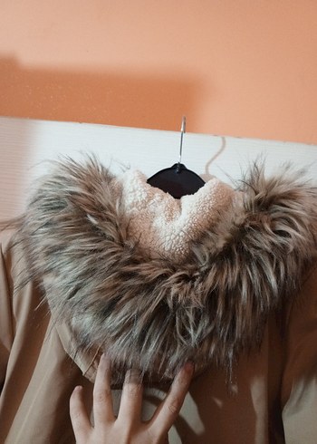 Bolero Detaylı Kürklü Kadın Mont - Görsel 8