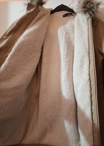 Bolero Detaylı Kürklü Kadın Mont - Görsel 9