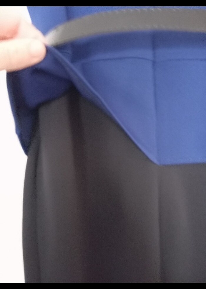 Siyah saks elbise - Görsel 4