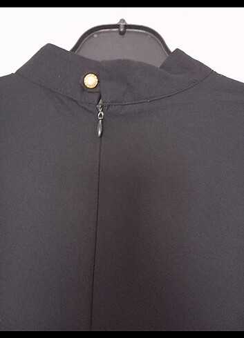 Siyah tesettür elbise - Görsel 6