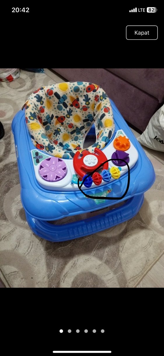 Renkli Çok Fonksiyonlu Bebek Yürüteci - Görsel 5