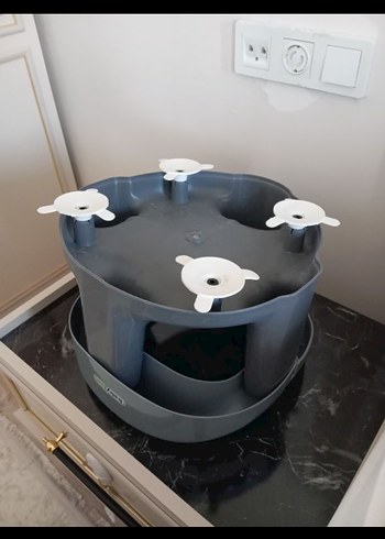 Gri Bebek Mama Sandalyesi - Görsel 3