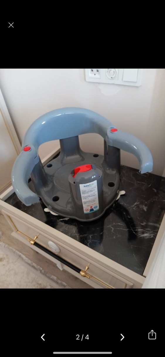 Gri Bebek Mama Sandalyesi - Görsel 2