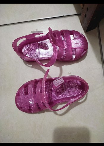 Pembe Simli Kız Çocuk Terliği